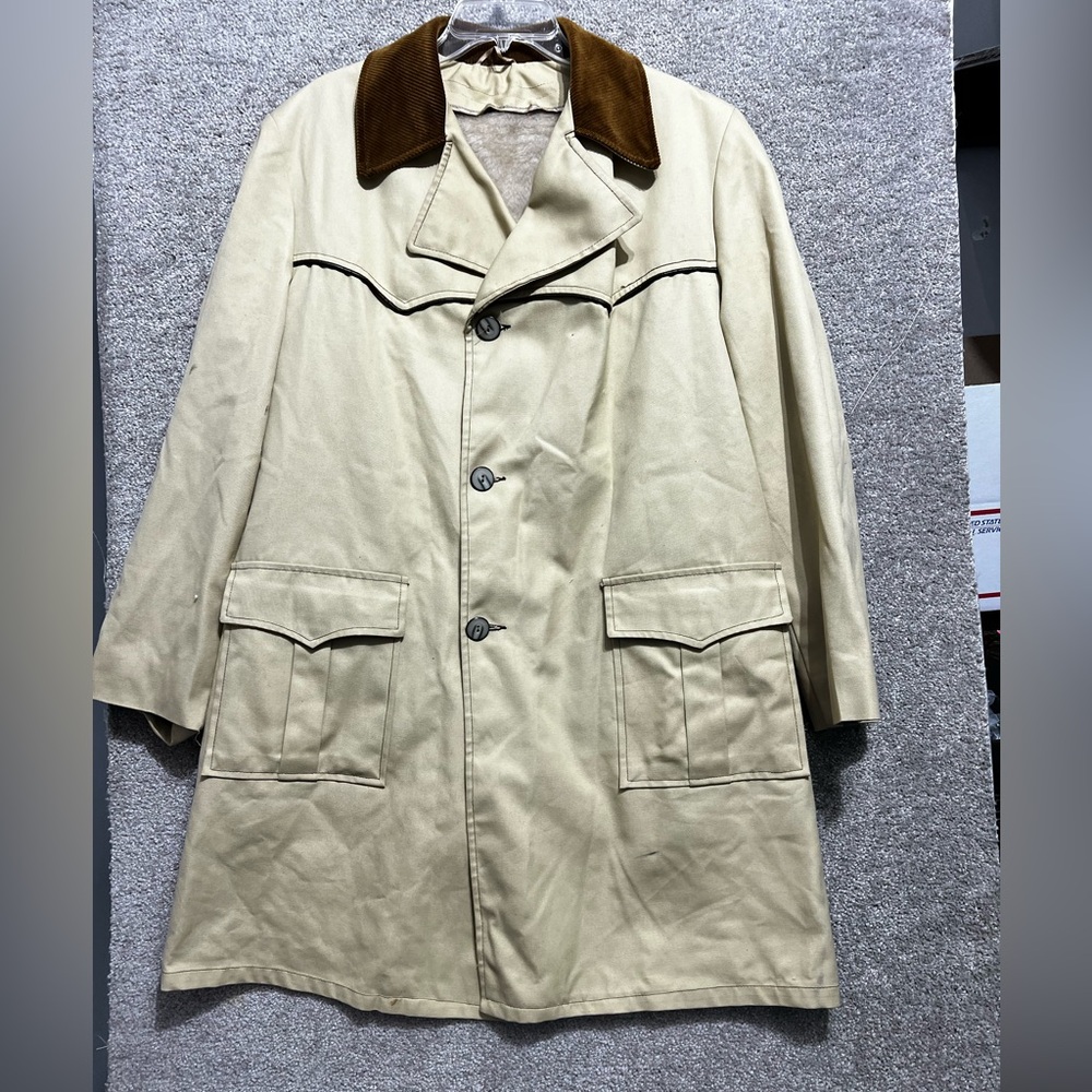 Wellington Exclusive Western Canvas Field Chore Coat Faux Fur Lined *Flaws